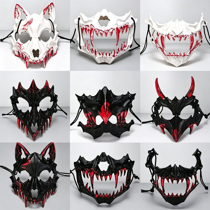 Wholesale Japanese Anime Style Black Werewolf Mask Stylish  Cosplay Mask Decorative Party Costume Accessory For Boutique Resale And Gift