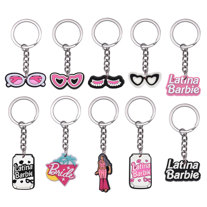 Wholesale Cute Soft Pvc Keychains Pendant JDC-KC-XinChuang002