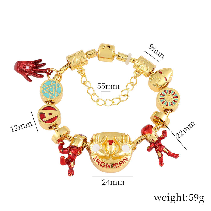 Wholesale Cartoon Anime Alloy Beaded Bracelet JDC-BT-ZhuoS006