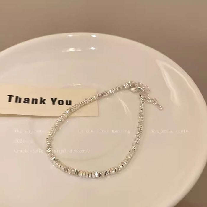 Wholesale Pearl Silver Beaded Bracelet Fresh Style Student's Bracelet