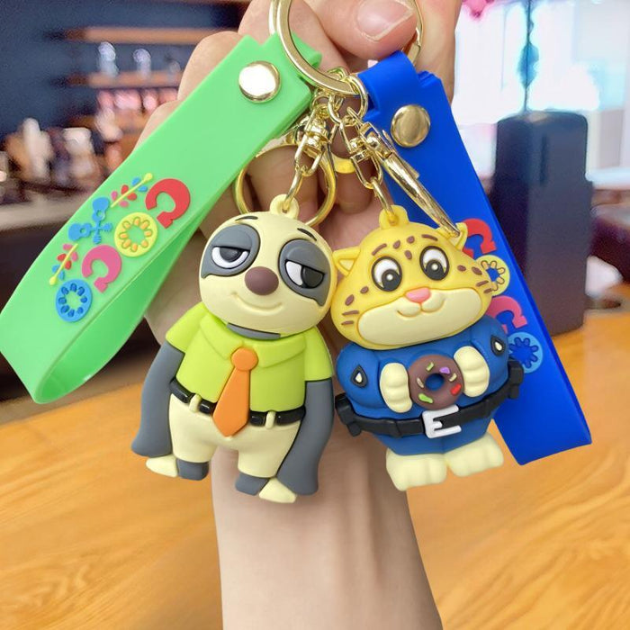 Wholesale Silicone Cartoon Doll Keychain JDC-KC-MingT094