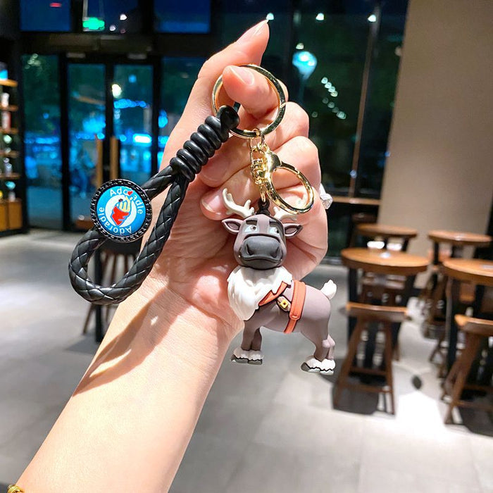 Wholesale Cartoon Princess Silicone Keychain Decorative Bag Charm MOQ≥2