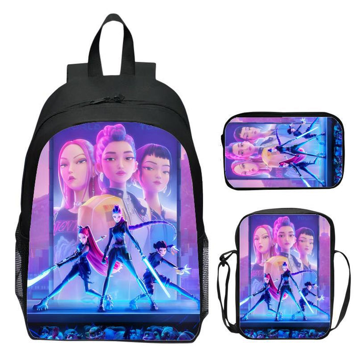 Wholesale K-Pop Three-Piece Suit Primary and Secondary School Student School Bag Customized Backpack