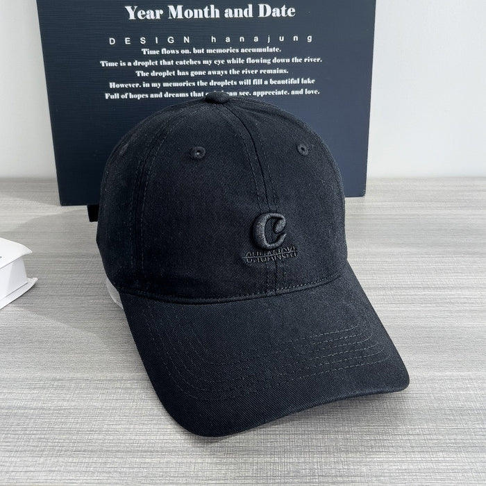 Wholesale Wide brimmed hardtop baseball cap for women, versatile for all seasons, fashionable and casual street shading duckbill hat