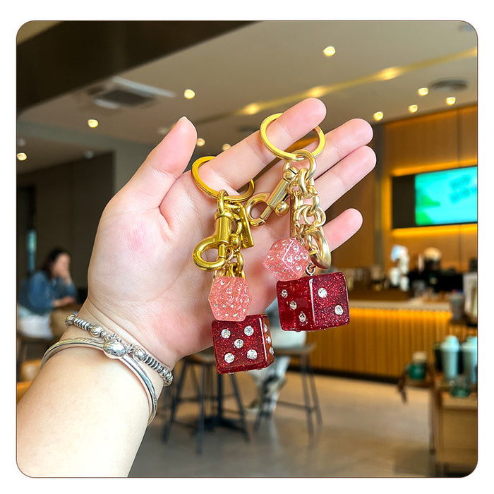 Wholesale Bag Pendant Diamond Keychain Elegant Personalized Accessories