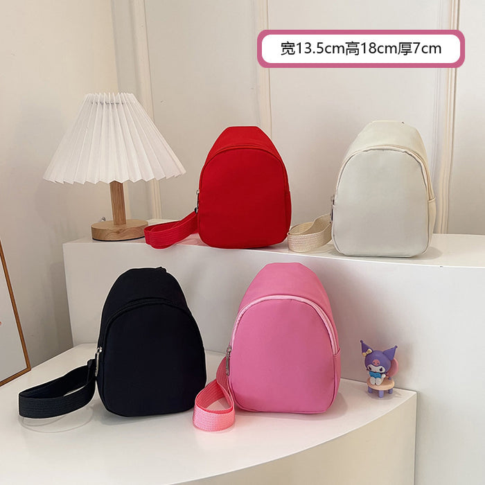 Wholesale Solid Color Simple Children' s Shoulder Bags