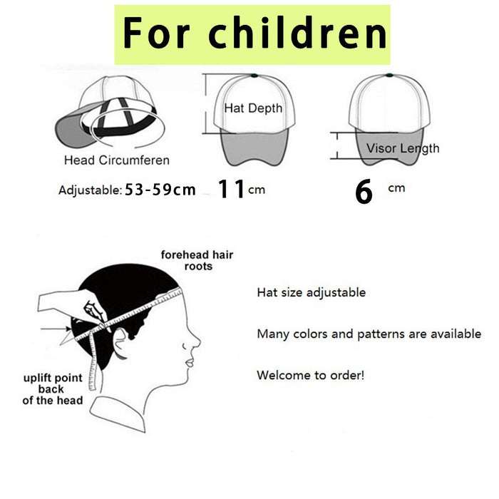 Wholesale Cartoon print baseball cap net breathable dome cap hip hop sports cap
