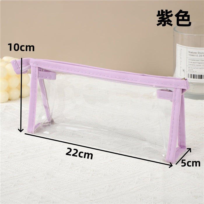 Wholesale Transparent PVC Pencil Case Trendy Student Pouch Fashion Accessory For Gift Resale