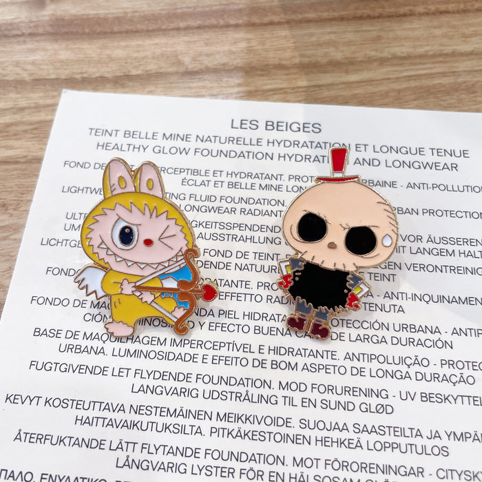 Wholesale Cartoon brooch cute rabbit metal badge student bag clothes creative accessories