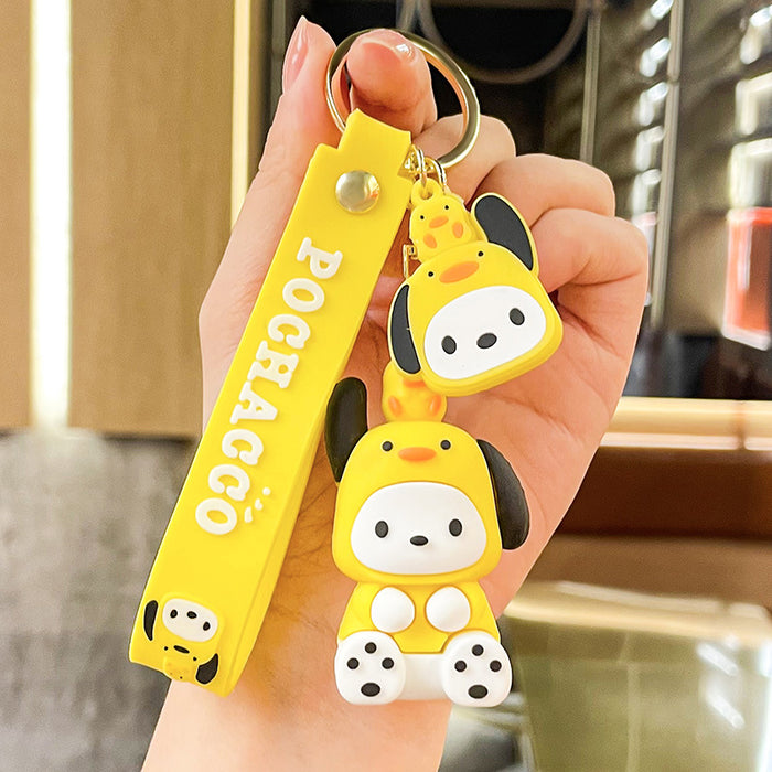 Wholesale Cartoon Doll Silicone Keychain JDC-KC-Benxin031