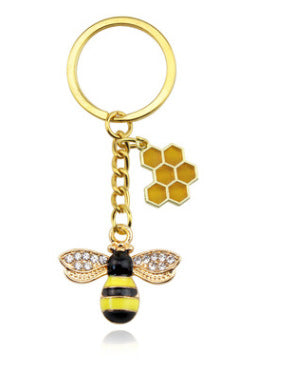 Wholesale Insect Enamel Bee Keychain JDC-KC-HaoH012