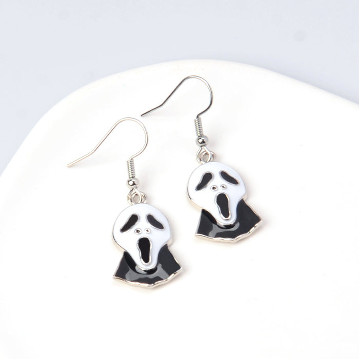 Wholesale New Cute Cartoon  Earrings Metal Ear Hook Distinctive Fun Earrings Jewelry