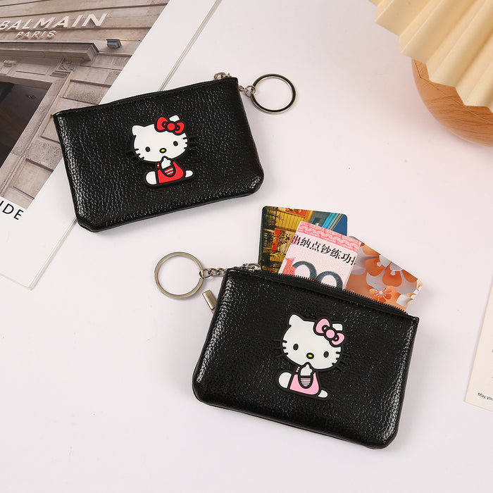 Wholesale Cartoon Cute PU Zipper Coin Purse Keychain JDC-KC-YiK007