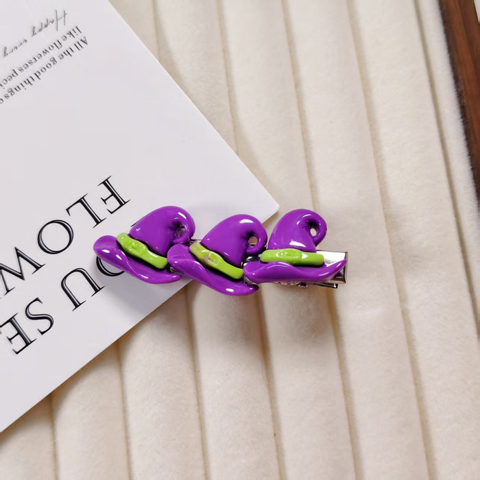Wholesale Resin  Alligator Hair Clips Pumpkin Ghost Witch Hat For Kids Party