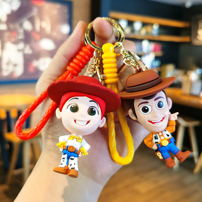 Wholesale Cartoon Silicone Doll Keychain JDC-KC-Tingm278