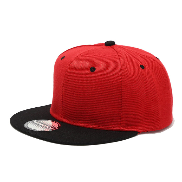 Wholesale Two-tone color block hip-hop cap unisex flat-brimmed baseball cap