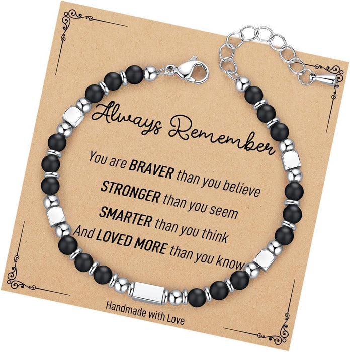 Wholesale Bohemian Style Couple Natural Stone Beaded Bracelet