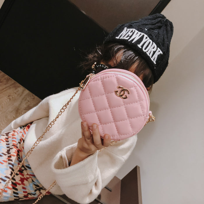 Wholesale Princess Small Round BagChildren's Bag Chain Bag Cute Shoulder Crossbody Bag Children's Change Decorative Bag