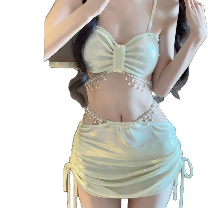 Wholesale Bikini swimsuit, women's sexy three piece set, high-end vacation, hot spring vacation