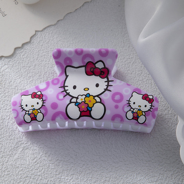 Wholesale acrylic cartoon cute printing  Hair Clips