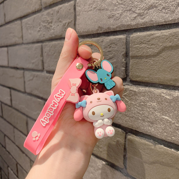 Wholesale Cartoon Silicone Keychain JDC-KC-MZL013