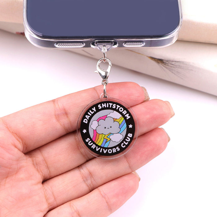 Wholesale Cartoon DIY Mobile Phone Stands acrylic pendant Type-C