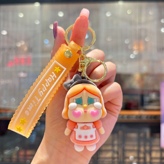 Wholesale Trendy Gray  Doll PVC Keychain Bag Charm Party Gift