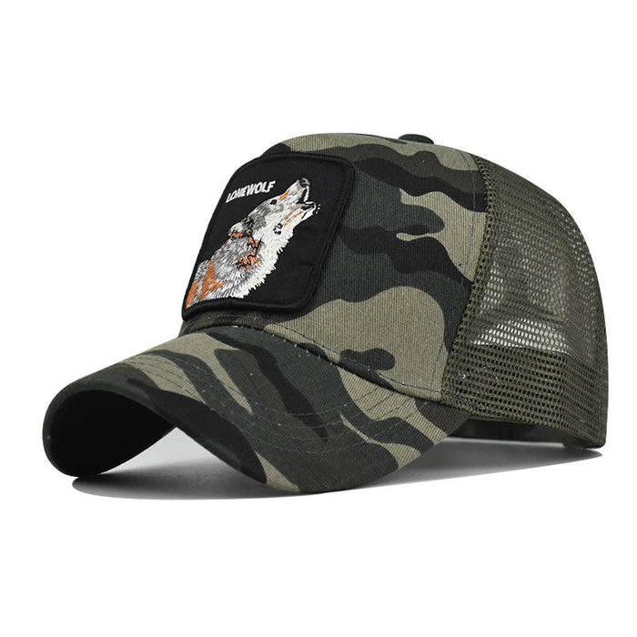 Wholesale Animal Embroidered Mesh Baseball Cap JDC-FH-ErXu002