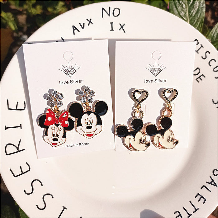 Wholesale Cartoon Alloy Heart Earrings JDC-ES-Xingj037