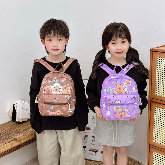 Wholesale Children' s Bag Printed Children' s Backpack Large Capacity Backpack for Men and Women Kindergarten Schoolbag