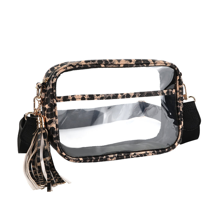 Wholesale TPU Leather Transparent Crossbody Bag Silver Urban Simple Shoulder Bag MOQ≥2