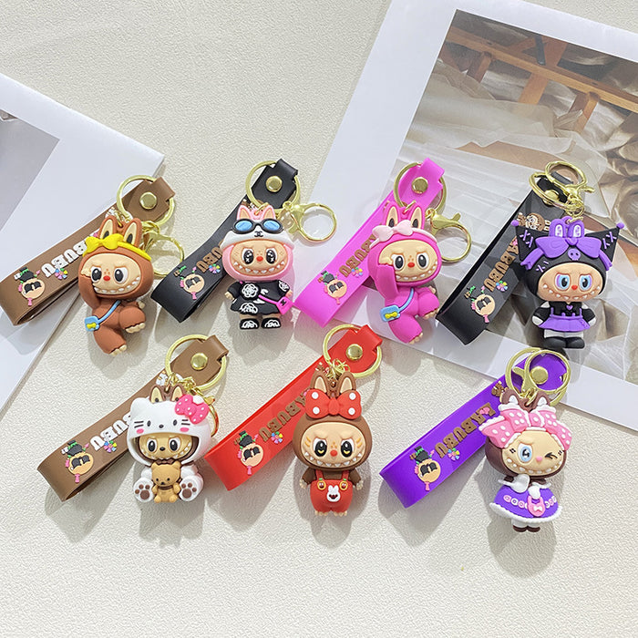 Wholesale Cute PVC 3D Cartoon Pendant Keychains
