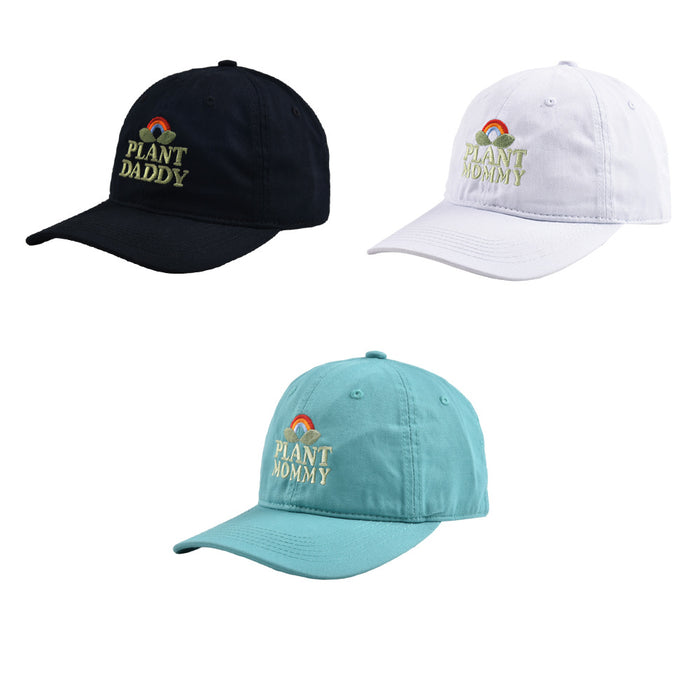 Wholesale Cotton Plant Dad and Mom Embroidered Baseball Cap JDC-FH-WenR035