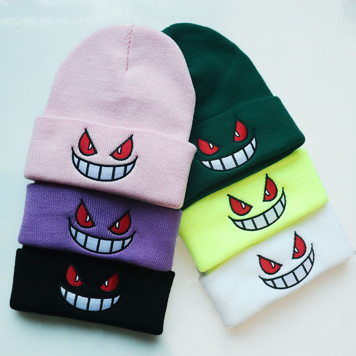 Wholesale Acrylic Cartoon Embroidery Knitted Wool Hat JDC-FH-LvH009