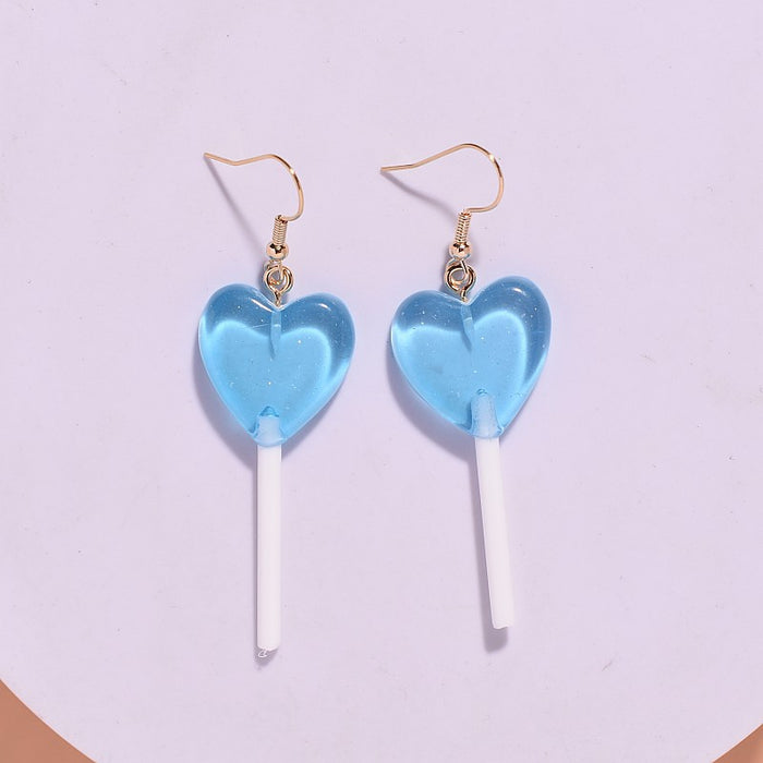 Wholesale Personalized earrings heart-shaped long handmade earrings