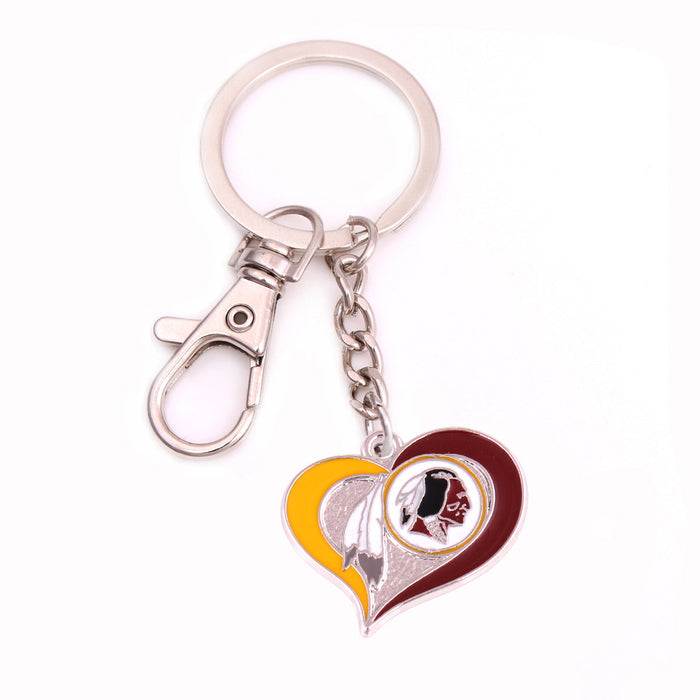 Wholesale Zinc Alloy Peach Heart Drip Oil Sports Pendant Keychain JDC-KC-HouHui001