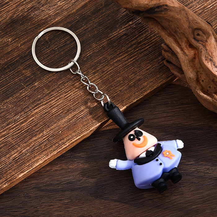 Wholesale  keychain trick-or-treating ghost pumpkin keychain  pendant chain skull ghost key chain