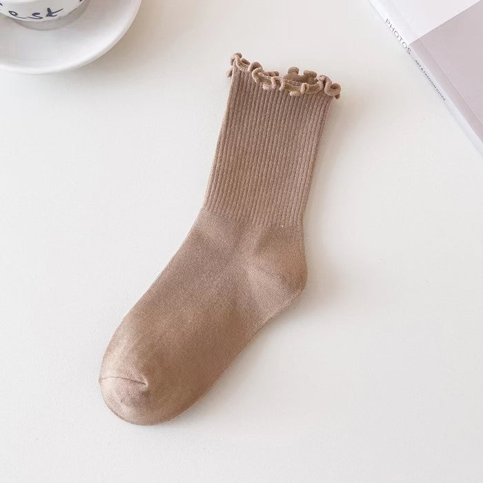 Wholesale Socks, mid length socks, stacked socks, college style socks
