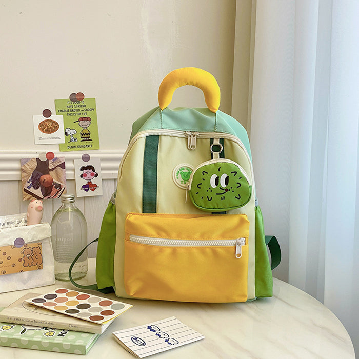 Wholesale Schoolbag Boys and Girls Small Backpack Children Color Schoolbag