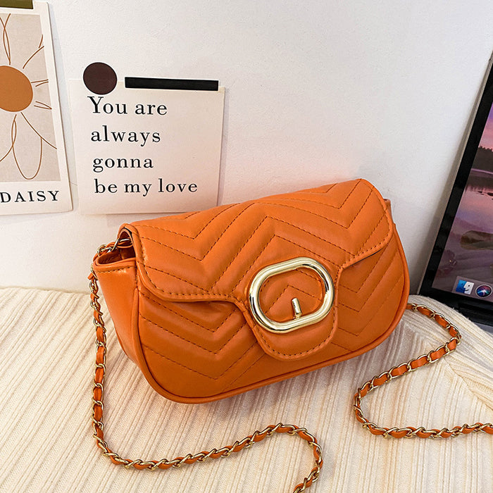 Wholesale One-shoulder Embroidery Chain Crossbody Small Square Bag JDC-SD-HT009