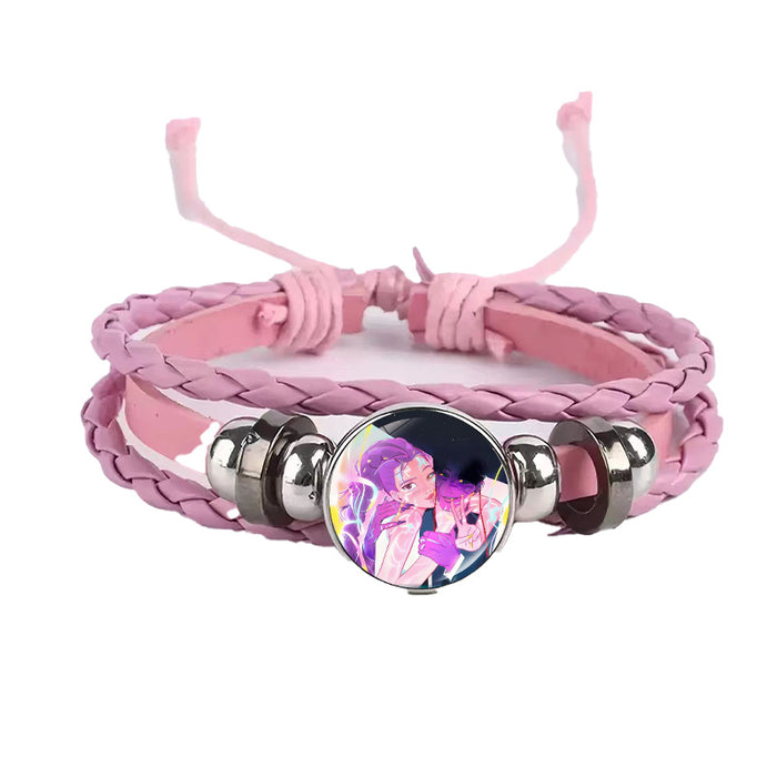 Wholesale Kpop Cute Cartoon Time  Bracelet