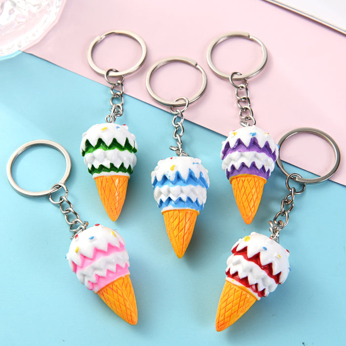 Wholesale Resin Ice Cream Keychain JDC-KC-AQing007