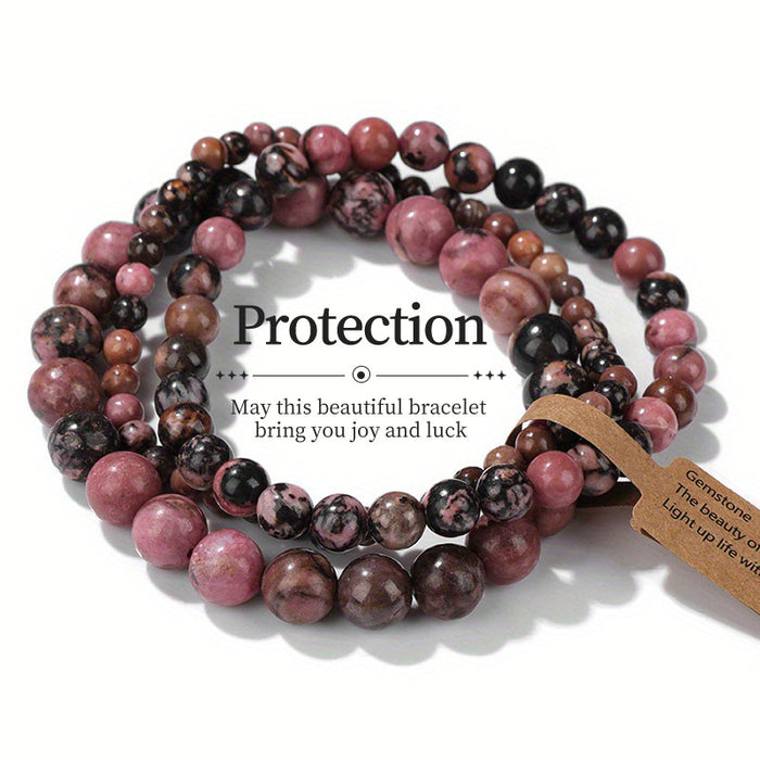 Wholesale Agate Turquoise Beaded Bracelet Retro Colorful Stone Bracelet Jewelry