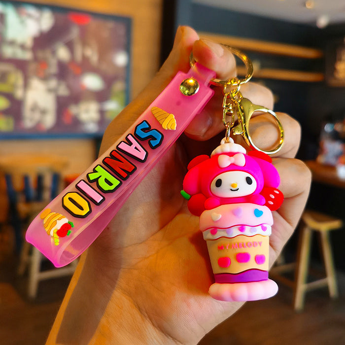 Wholesale Cartoon Ice Cream Key Chain