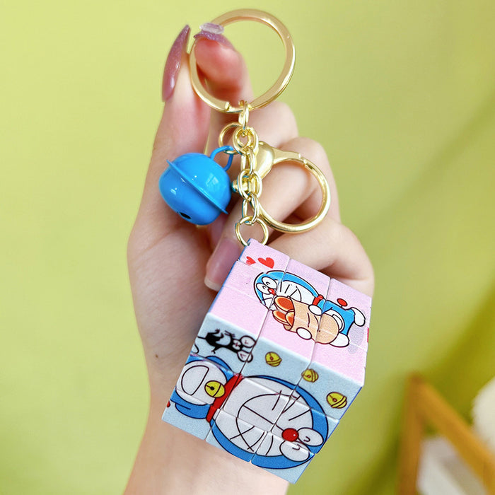 Wholesale Plastic Cartoon Mini Rubik's Cube Keychain JDC-KC-ShiM011