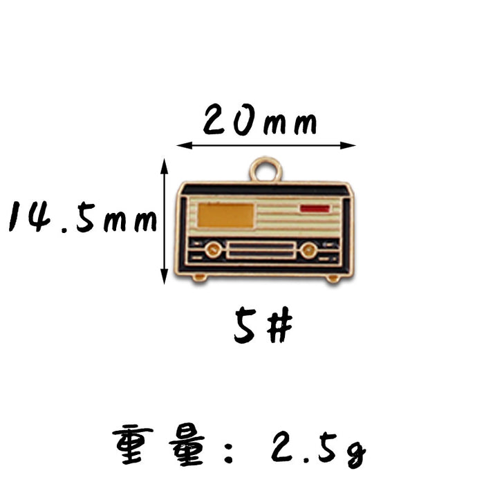 Wholesale 10pcs Nostalgic sewing machine twenty-eight Rod diy alloy oil earrings pendant key chain pendant jewelry accessories