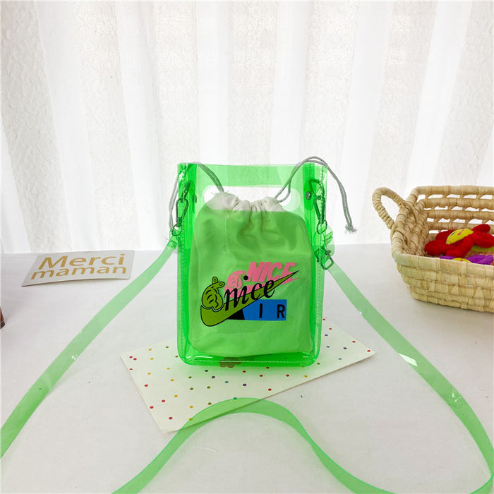 Wholesale Plastic Children's Bags, Transparent Bags, Cute and Personalized Crossbody Bags JDC-SD-DaJu008