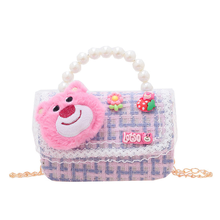 Wholesale Kids Pearl Chain Handbag Shoulder Bag JDC-SD-GSAT003