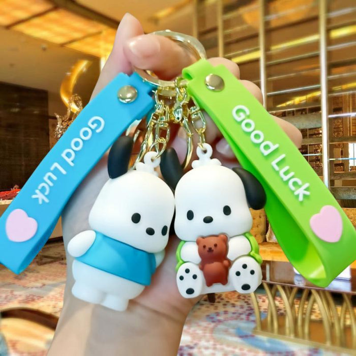 Wholesale Cute 3D Doll Silicone Keychain JDC-KC-MingT149