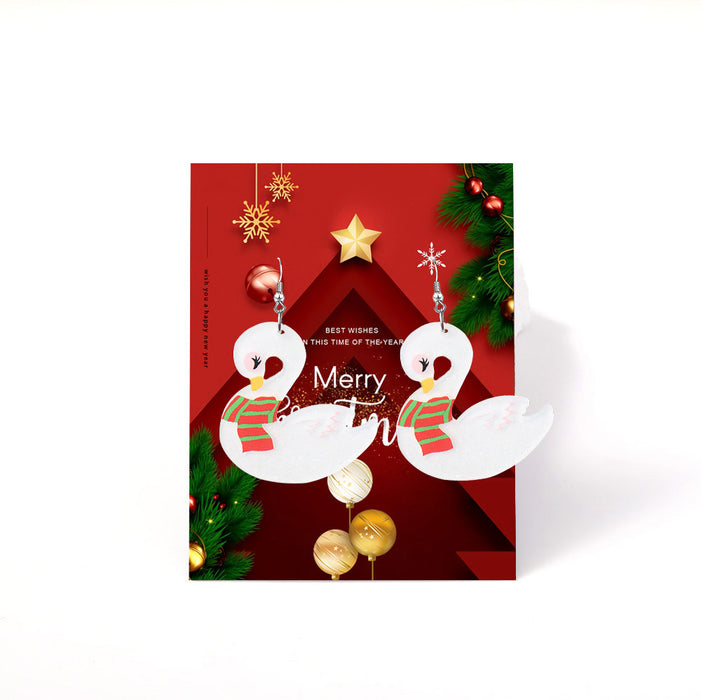 Wholesale Eco-friendly acrylic earrings  personality Christmas tree stars earrings